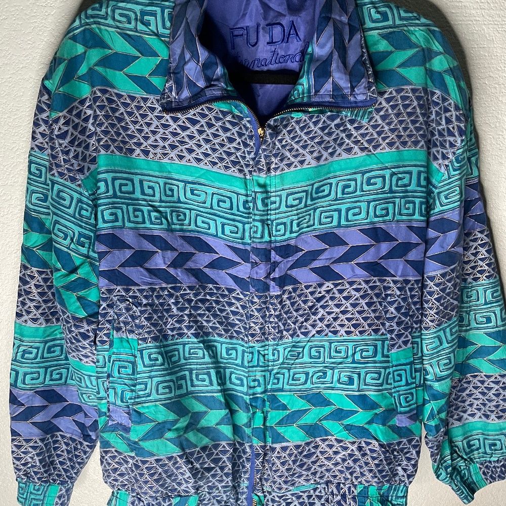 Vintage FUDA International  100% Silk Jacket Size M